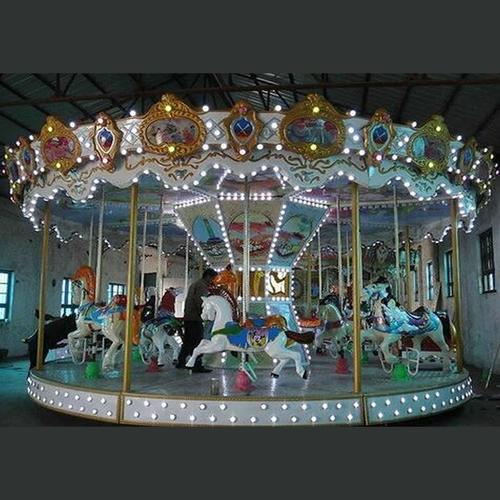 新疆 特色儿童游乐产品儿童游乐设备 豪华转马厂家